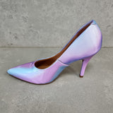 Vizzano 1184-1101 Pointy Toe Pump in Pearlescent Blue