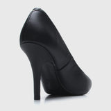 Vizzano 1184-1101 Pointy Toe Pump in Black Napa