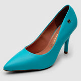 Vizzano 1184-1101 Pointy Toe Pump in Blue Aqua Napa