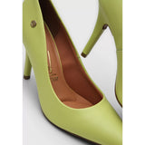 Vizzano 1184-1101 Pointy Toe Pump in Lime Green Napa