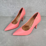 Vizzano 1184-1101 Pointy Toe Pump in Coral Napa