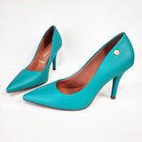 Vizzano 1184-1101 Pointy Toe Pump in Emerald Green Napa