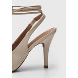 Vizzano 1184-1135 Pointy Toe Strappy Pump in Cream Napa