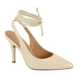 Vizzano 1184-1135 Pointy Toe Strappy Pump in Cream Napa