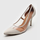 Vizzano 1184-1145 Pointy Toe Pump in Off White