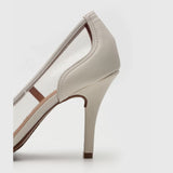 Vizzano 1184-1145 Pointy Toe Pump in Off White