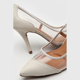 Vizzano 1184-1145 Pointy Toe Pump in Off White