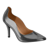 Vizzano 1184-1147 Pointy Toe Pump in Black/Silver Diamond Napa