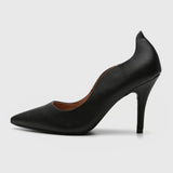 Vizzano 1184-1147 Pointy Toe Pump in Black Napa