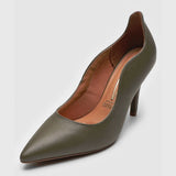 Vizzano 1184-1147 Pointy Toe Pump in Olive Napa