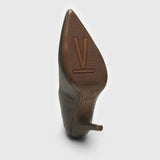 Vizzano 1184-1147 Pointy Toe Pump in Olive Napa