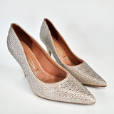 Vizzano 1184-1154 Studded Pointy Toe Pump in Gold