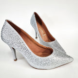 Vizzano 1184-1154 Studded Pointy Toe Pump in Silver