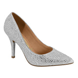 Vizzano 1184-1154 Studded Pointy Toe Pump in Silver