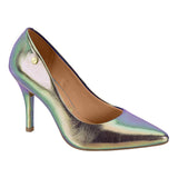 Vizzano 1184-1501 Pointy Toe Pump in Multi Aurora Metal