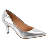 Vizzano 1185-1302 Pointy Toe Pump in Silver Metallic Napa