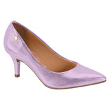 Vizzano 1185-1302 Pointy Toe Pump in Light Pink Metallic Lizard