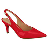 Vizzano 1185-700 Mid Heel Slingback in Red Patent