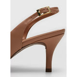 Vizzano 1185-700 Mid Heel Slingback in Nude Napa