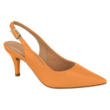 Vizzano 1185-700 Mid Heel Slingback in Orange