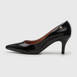 Vizzano 1185-702 Pointy Toe Pump in Black Patent