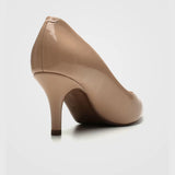 Vizzano 1185-702 Pointy Toe Pump in Beige Patent