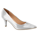 Vizzano 1185-702 Pointy Toe Pumpin White/Silver Diamond Napa