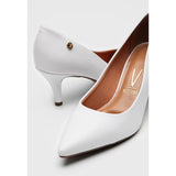 Vizzano 1185-702 Pointy Toe Pump in White Napa