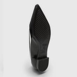 Vizzano 1206-239 Pointy Toe Flat in Black Patent