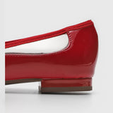 Vizzano 1206-239 Pointy Toe Flat in Red Patent