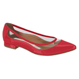 Vizzano 1206-239 Pointy Toe Flat in Red Patent