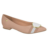 Vizzano 1206-262 Pointy Toe Flat in Nude Napa