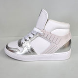Vizzano 1214-1043 High Top Sneaker in White/Silver
