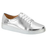 Vizzano 1214-1205 Lace-Up Sneaker in Silver Napa