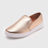 Vizzano 1214-200 White Sole Loafer in Rose Gold Napa