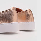 Vizzano 1214-200 White Sole Loafer in Rose Gold Napa