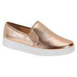 Vizzano 1214-200 White Sole Loafer in Rose Gold Napa