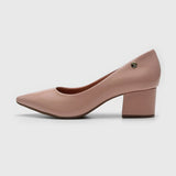 Vizzano 1220-315 Block Heel Pump in Pastel Pink Patent