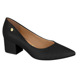 Vizzano 1220-315 Block Heel Pump in Black Napa