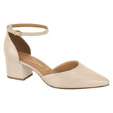 Vizzano 1220-317 Block Heel Ankle Strap Pump in Cream Napa