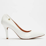 Vizzano 1184-1101 Pointy Toe Pump in White Patent - Charley Boutique