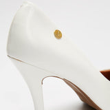 Vizzano 1184-1101 Pointy Toe Pump in White Patent - Charley Boutique