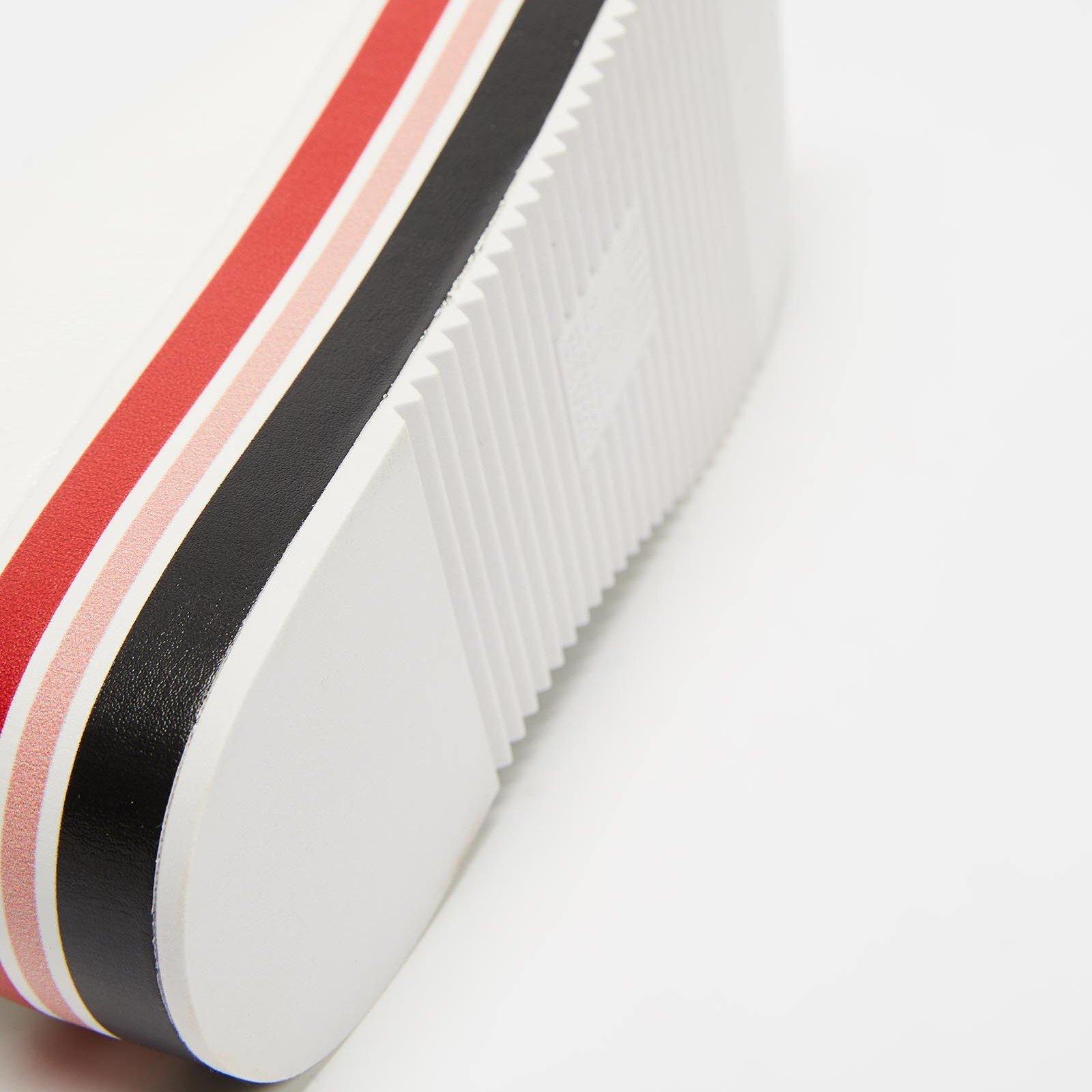 Vizzano 1298-100 Stripy Sole Sneaker in White Patent - Charley Boutique
