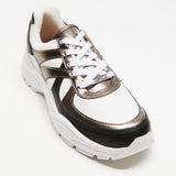 Vizzano 1331-108 Chunky Sole Sneaker in White/Black