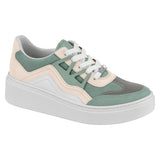 Vizzano 1339-103 White Sole Sneaker in Pistachio and Cream