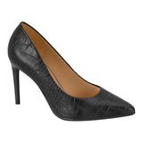 Vizzano 1344-100 Pointy Toe Pump in Black Croc