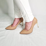 Vizzano 1344-200 Pointy Toe Pump in Beige Napa