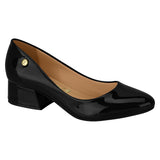 Vizzano 1346-100 Low Heel Pump in Black Patent