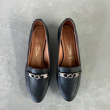 Vizzano 1346-102 Round Toe Pump in Black Napa