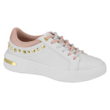 Vizzano 1354-102 Studded Sneaker in White/Pink